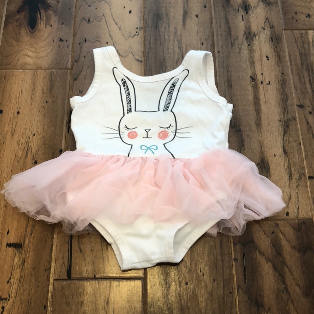 Floral Pig - Toddler Bunny Tutu Onesie